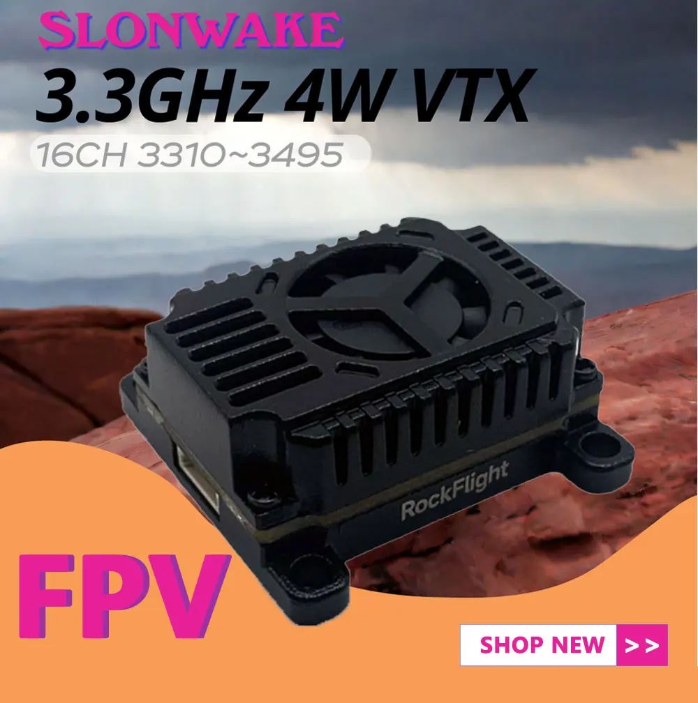 SLONWAKE FPV 3.3G 16CH 4000mW  - Fpv Drone Transmitter reseña y precio