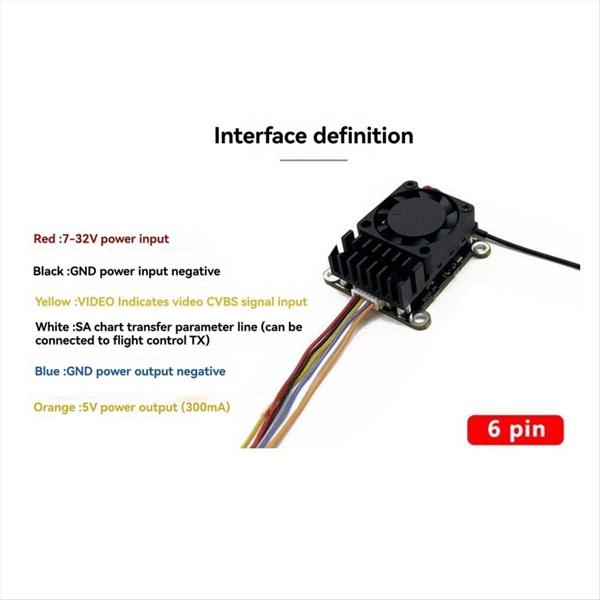 5.8G 2W VTX 2000mW FPV Video T - Fpv Drone Transmitter reseña y precio