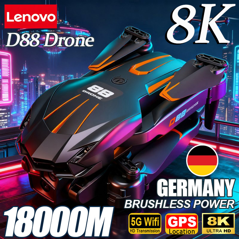 Lenovo D88 Drone 8K Aerial HD  - Fpv Drone Charger reseña y precio