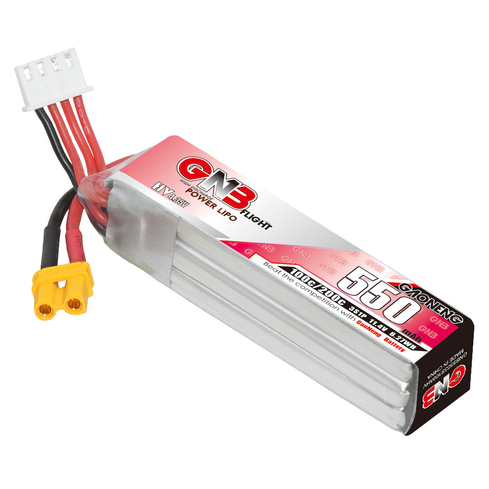 GNB HV 11.4V 550mAh 100C/200C  - Fpv Drone Battery reseña y precio