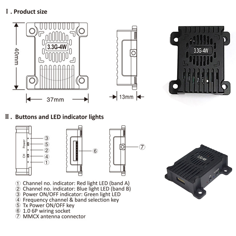 3.3GHz 3.3G 4W FPV Drones Mode - Fpv Drone Kit reseña y precio