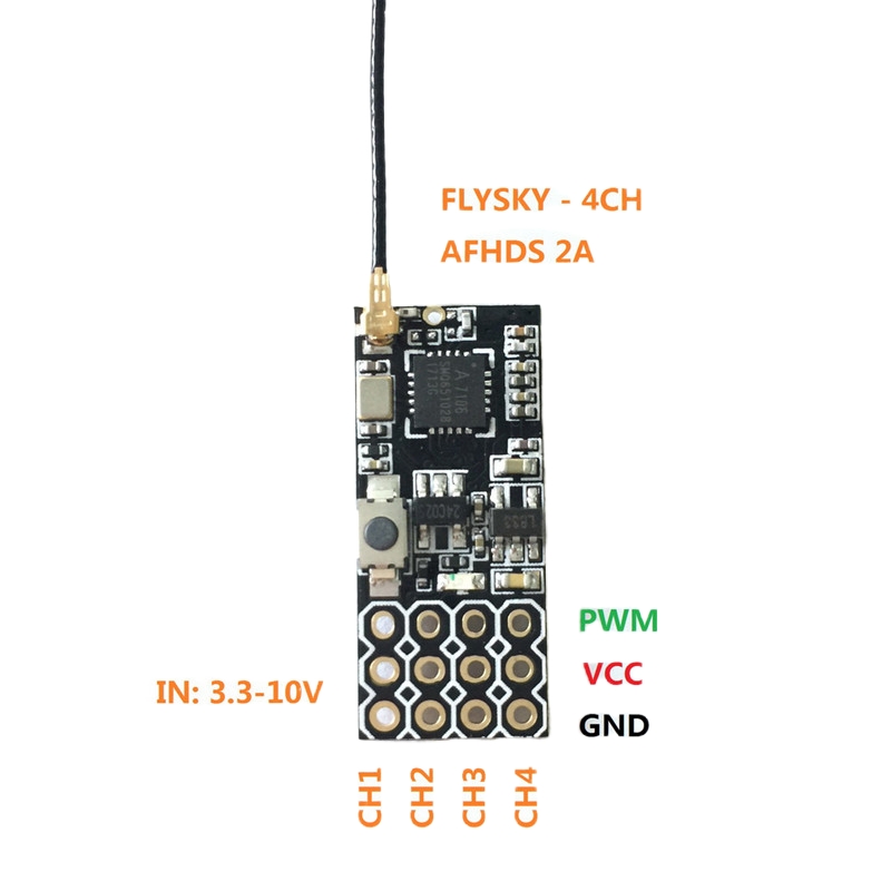 Flysky FS2A Mini Receiver 4CH  - Fpv Drone Flight Controller reseña y precio