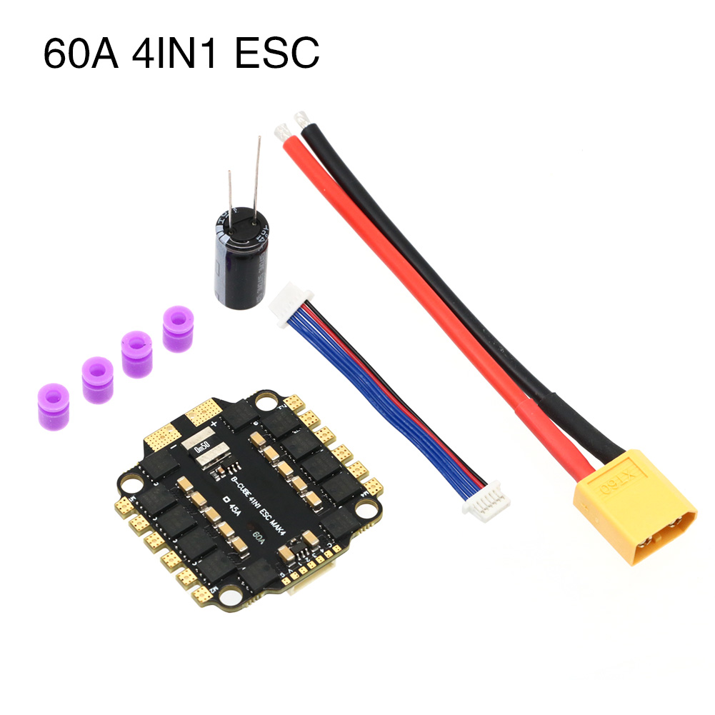 UAngel 4IN1 45A 60A ESC BLHELI - Fpv Drone Esc reseña y precio