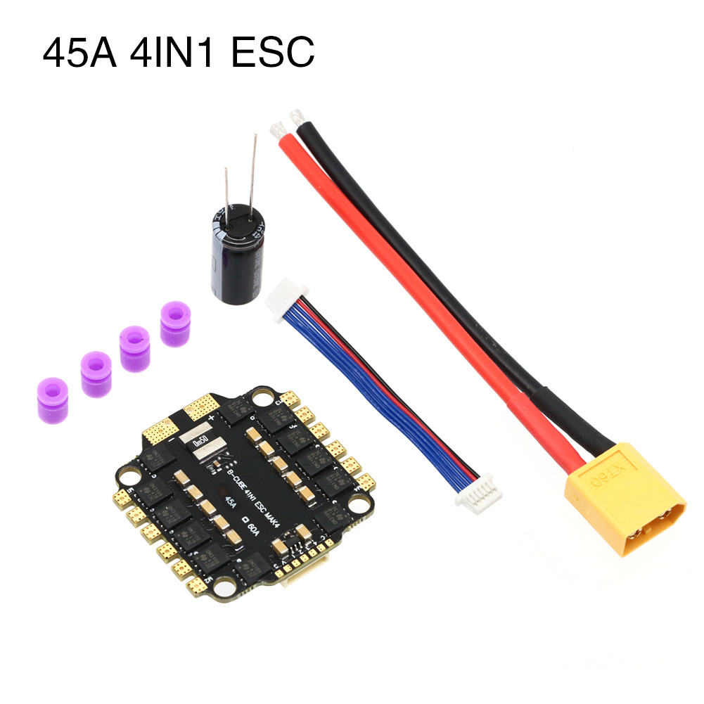 UAngel 4IN1 45A 60A ESC BLHELI - Fpv Drone Esc reseña y precio