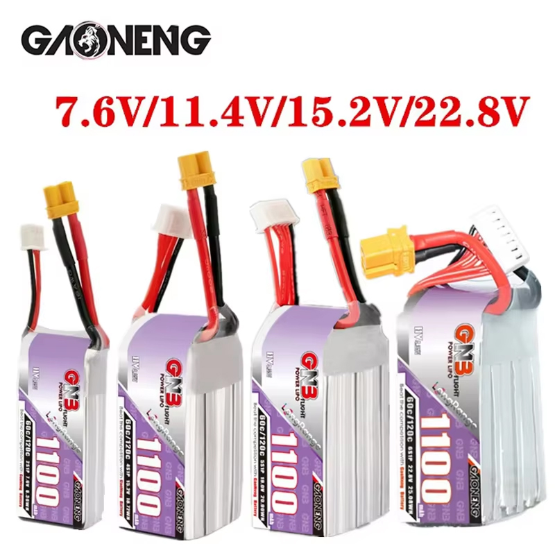 GNB 1100mAh 2S 3S 4S 6S 60C/12 - Fpv Drone Battery reseña y precio