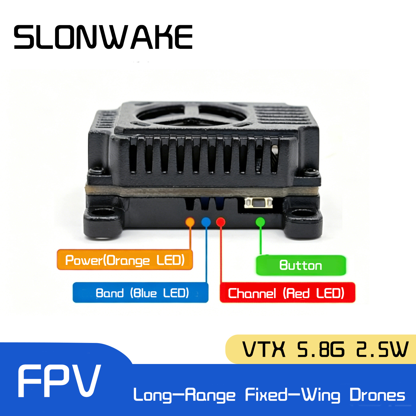 SLONWAKE 5.8G 48CH FPV Transmi - Fpv Drone Transmitter reseña y precio