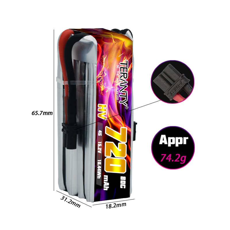 TERANTY 720mAh 4S 15.2V HV Lip - Fpv Drone Kit reseña y precio